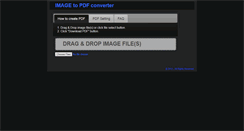 Desktop Screenshot of image2pdf.com